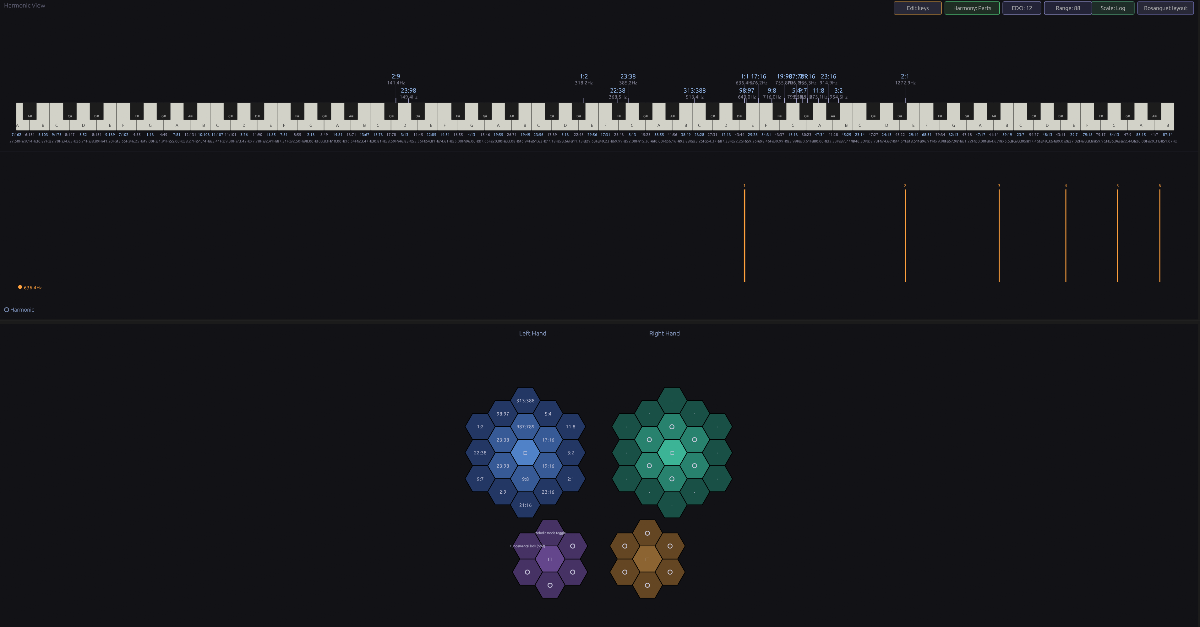 Comma synthesizer screenshot